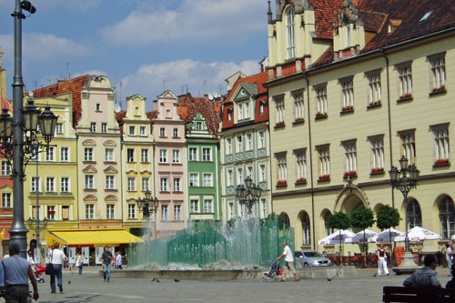 am Rynek in Breslau