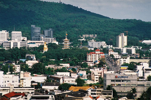 Blick vom Hotel Regency auf Hat Yai