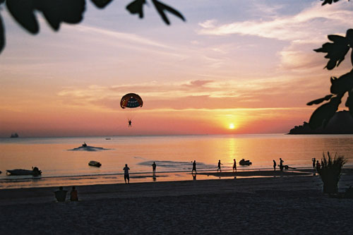 Abendstimmung in Pantai Cenang