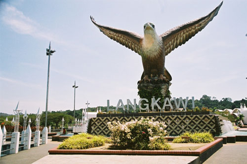 Seeadlerdenkmal in Kuah auf Langkawi