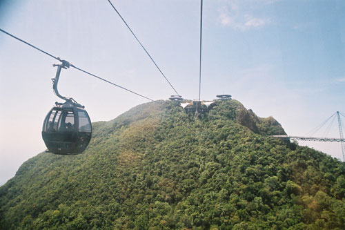 Seilbahn am Mt. Cinchang auf Langkawi