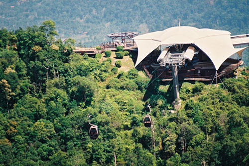 Seilbahn am Mt. Cinchang auf Langkawi