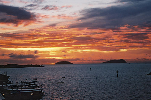 Sonnenuntergang in Kota Kinabalu