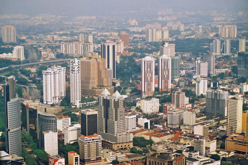 Blick vom Menara KL Tower