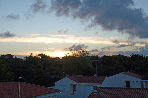 Blick vom Balkon in St. Jean de Monts