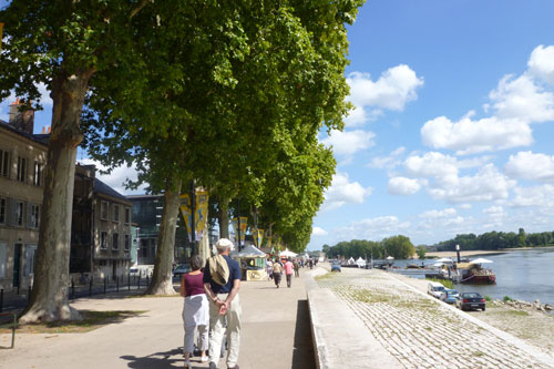 am Ufer der Loire in Orlans