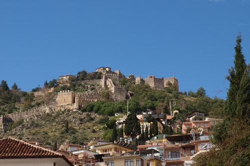 Blick von Alanya auf die Burg