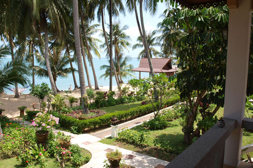 Blick von unserer Terrasse