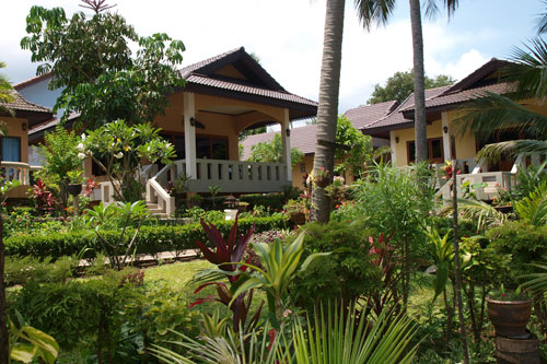 Blick auf unseren Bungalow