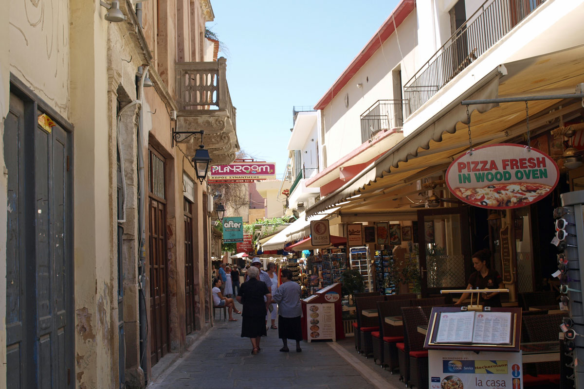 in der Altstadt von Rethymnon