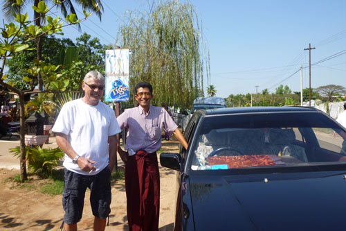 kleine Pause auf dem Rckweg nach Yangon