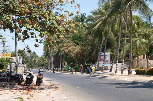 die Hauptstrasse in Mui Ne