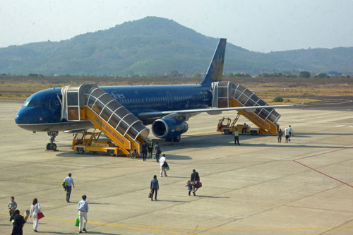 unser Flieger nach Hanoi