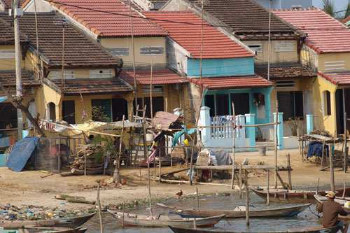 Hoi An vom Boot aus gesehen