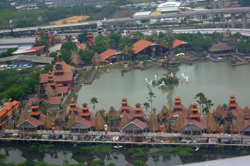 Anflug auf Bangkok