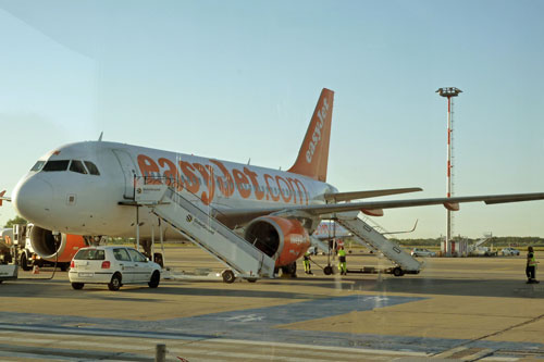 unser Flieger nach Kreta