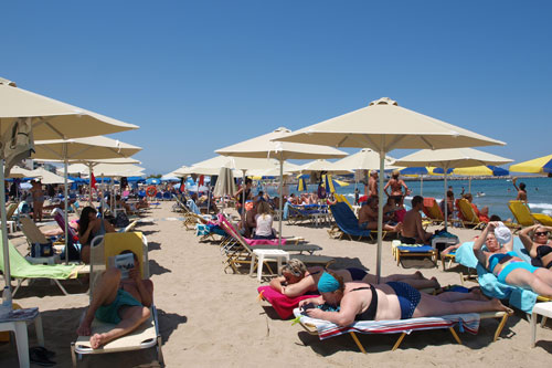 Getmmel am Strand von Rethymnon