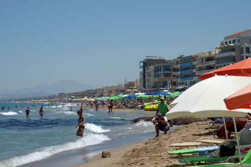 Getmmel am Strand von Rethymnon