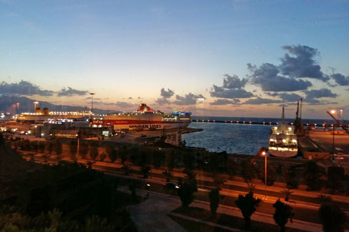 Abendstimmung am Hafen von Iraklion