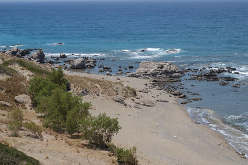 der Strand von Trio Petra