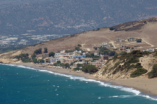 Blick auf die Bucht von Messara vom Mystical View