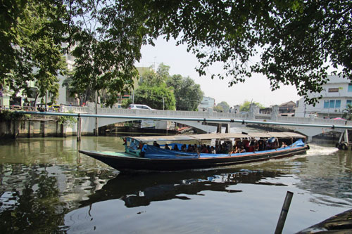 Klong Boot auf dem Klong Bang Lam Phu