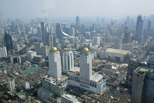 Ausblick vom Baiyoke 2 Tower nach Sdosten