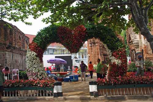 mit Blumen geschmckter Prang Kaek