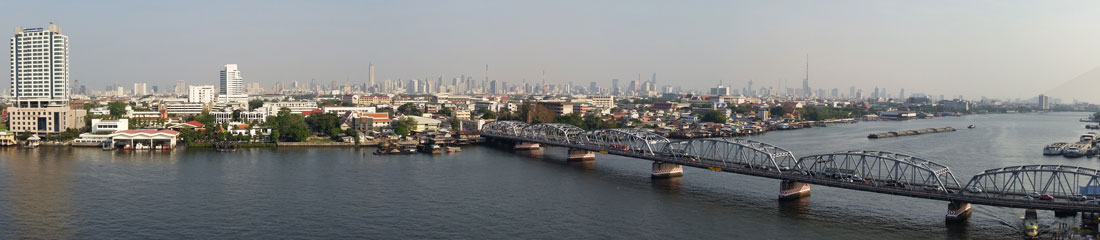 Blick vom Balkon des Royal River Hotels