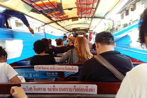 Klong-Boot-Fahrt auf dem Klong Bang Lam Phu