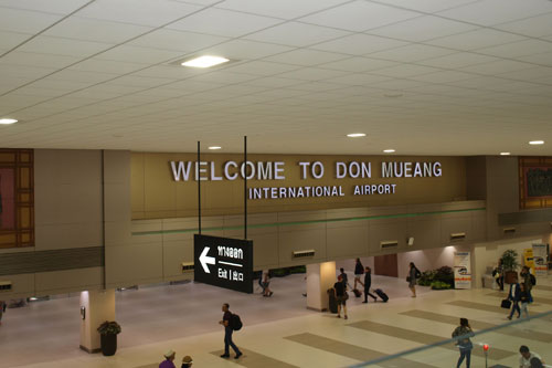Ankunft in Don Mueang