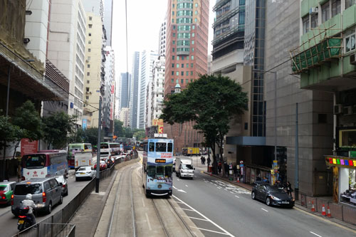 Straenbahnfahrt -> Causeway Bay (Hennessy Road)