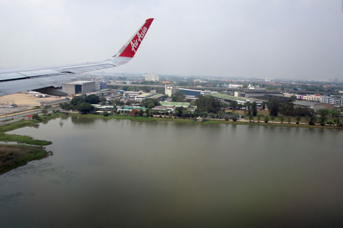 Anflug auf Bangkok Don Mueang (DMK)