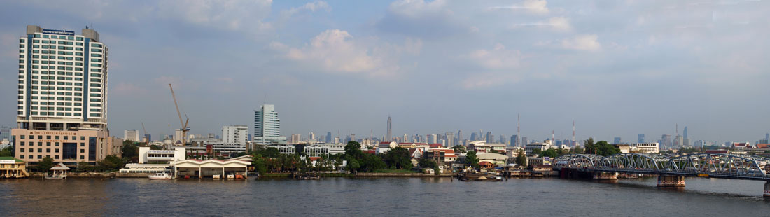 Ausblick vom Balkon des Royal River Hotels