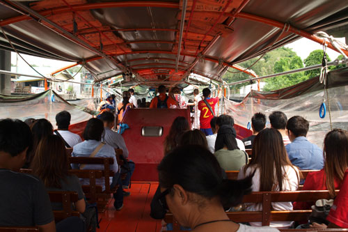 auf dem Klong von Pratunam nach Wat Sribunreung