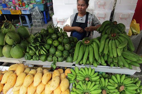 auf dem Markt in Mahachai