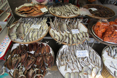 auf dem Markt in Mahachai