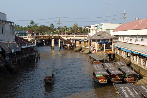 der Flu Maeklong in Amphawa