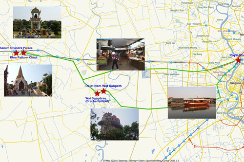 Ausflugskarte Nakhon Pathom