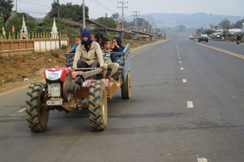 auf dem Rckweg nach Pakse