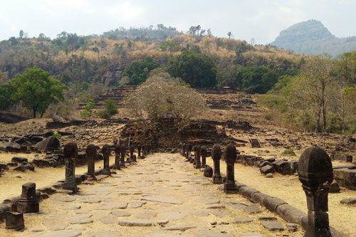 auf dem Tempelgelnde Wat Phou