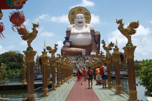 Nuan Na Ram Tempel (Wat Plai Leam) - Budai Statue