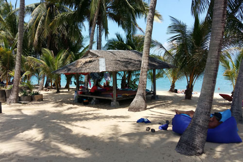 Massagebude am Strand