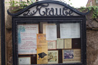 Infoschild Traube