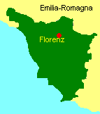 Italienkarte Karte mit Florenza