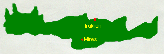 Kreta Karte mit Mires