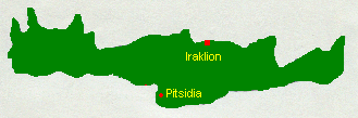 Kreta Karte mit Pitsidia