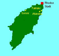 Rhodos Karte