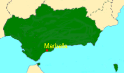 Andalusien Karte