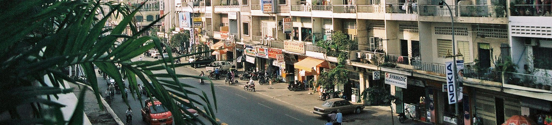 Strasse in Phnom Penh